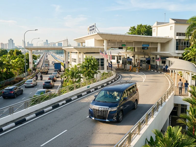 The Woodlands Causeway checkpoint between Johor Bahru and Singapore